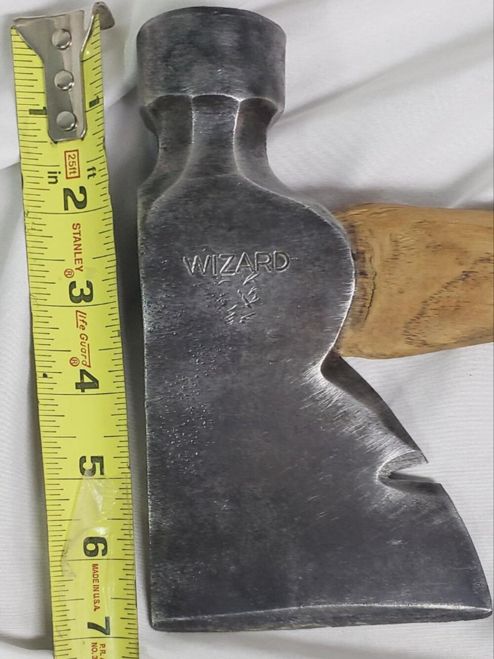 VINTAGE WIZARD HATCHET AXE CARPENTRY ROOFING HAMMER MADE IN USA - Picture 12 of 12